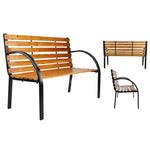 ZNTS HI Park Bench Brown 122x60x81 cm 435289