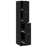 Apothecary Cabinet Black oak 30 x 41 x 174.5 cm Engineered wood 3365620