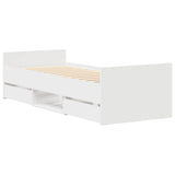 Bed Frame without Mattress White 100x200 cm 3203796