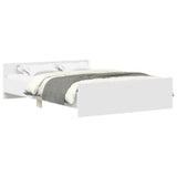 Bed Frame without Mattress White 150x200 cm King Size 3203754
