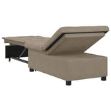 Sofa Bed Taupe 194 x 67 x 82 cm Microfiber 42008607
