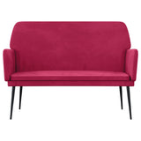 Bench Wine Red 108x79x79 cm Velvet 351386