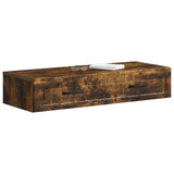 Wall-Mounted Side Table Smoked Oak 87.5 x 34.5 x 17 cm 899350