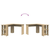 Corner Desk Sonoma Oak 140 x 113.5 x 75 cm Engineered Wood 869556
