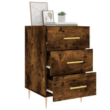 Bedside Cabinet Smoked Oak 40x40x66 cm Engineered Wood 827649