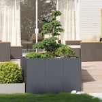 ZNTS Planter Anthracite 120x80x80 cm Steel 860789