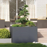 ZNTS Planter Anthracite 120x80x80 cm Steel 860789