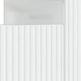 LED TV Cabinet High Gloss White Engineered Wood 896909