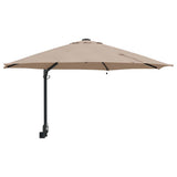 Garden Parasol Taupe 248 x 248 x 148 cm Polyester and Steel 42003246