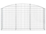 Arched Gabion Basket 150x30x100/120 cm Galvanised Iron 153445