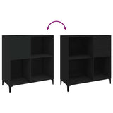 Record Cabinet Black Engineered wood, metal Record Cabinet 831998