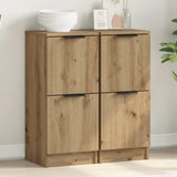 Sideboards 2 pcs Artisan Oak 30x30x70 cm Engineered Wood 856962