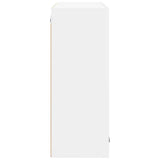 Hanging Cabinet with Door White 80 x 31 x 80 cm Engineered Wood 884322