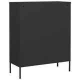 Storage Cabinet Anthracite Steel 80 x 35 x 101.5 cm Levelers 336159