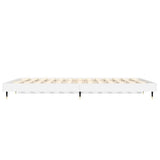 Bed Frame without Mattress High Gloss White 135x190 cm Double 832183