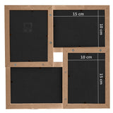 Collage Photo Frame for 24x Picture Light Brown MDF 332784