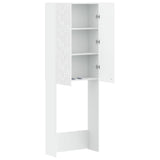 Toilet Cabinet DELFT White 66 x 25.5 x 190 cm Engineered Wood 897135