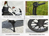 Teen/Adults Aluminium Folding Kick Scooter w/ Shock Mitigation System Silver T3398P349439