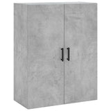Highboard Concrete Grey 69.5x34x180 cm Engineered Wood 3195687