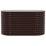 Garden Raised Bed Brown 160 x 80 x 81 cm Steel 42008135