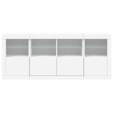 Sideboard with LED Lights White 163x37x67 cm 3209072