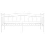Sofa Bed Frame without Mattress White Metal 90x200 cm 324780