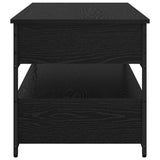 Coffee Table Black Oak 85 x 50 x 50 cm Engineered Wood 883057