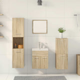 5 Piece Bathroom Furniture Set Sonoma Oak Engineered Wood 3325020