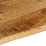 Table Top 120x60x2.5 cm Live Edge Solid Wood Rough Mango 370360