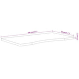 Desk Top 100x50x2.5 cm Rectangular Solid Wood Acacia 370164