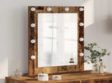 Vanity Mirror Rectangular with Mirror Old Wood 70 x 50 x 18 cm 868339