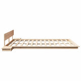 Bed Frame Brown 180 x 200 cm Wood 872389