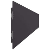 Lawn Edgings 50 pcs Black 10x103 cm Cold-rolled Steel 860136