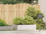 Planter White 80x80x30 cm Steel 860802