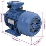 3 Phase Electric Motor Aluminium 3kW/4HP 2 Pole 2840 RPM 148005