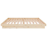 Bed Frame without Mattress Solid Wood 140x190 cm 819952