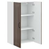 Wall Cabinet PORTO Brown Oak 60 x 31 x 100 cm Engineered Wood 885492