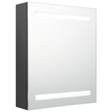 LED Bathroom Mirror Cabinet Grey 50x14x60 cm 326482