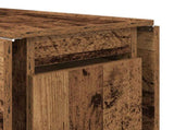 Dinning Table 2 pcs 140 x 80 x 77 cm Engineered Wood Old Wood 3424938