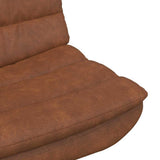 Swivel Chair Brown 63 x 75 x 76 cm Antique PU 42007349