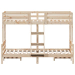 Bunk Bed without Mattress 80x200/120x200 cm Solid Wood 3207161