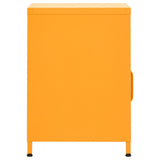 Nightstand Mustard Yellow 35x35x51 cm Steel 336218