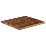 Table Top 80x80x2.5 cm Square Solid Wood Reclaimed 371079
