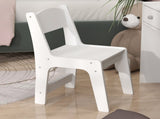 Kids Dressing Table Set Kids Make up Table with Stool and Mirror, Storage Drawers, Gift for Aged 3-8 T3398P422148