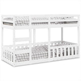 Bunk Bed White 80x200 cm Solid Wood Pine 3308587
