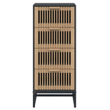 Highboard Black 40x30x95 cm Engineered Wood 352125