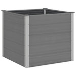 Garden Raised Bed WPC 100x100x91 cm Grey 43606