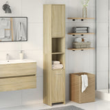 Bathroom Cabinet Sonoma Oak 30x30x183.5 cm Engineered Wood 849602