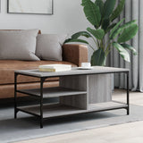 Coffee Table Grey Sonoma 100x50x45 cm Engineered Wood 835307