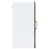 Kitchen Wall Cabinet with Glass Door Lucca Smoked Oak 853772